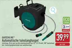 ALDI Gardenline Automatische tuinslanghaspel aanbieding