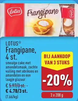 ALDI Lotus frangipane aanbieding
