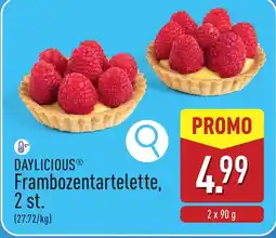 ALDI Daylicious frambozentartelette aanbieding