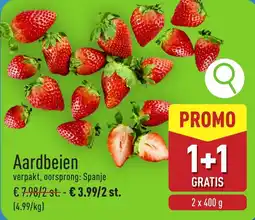 ALDI Aardbeien aanbieding