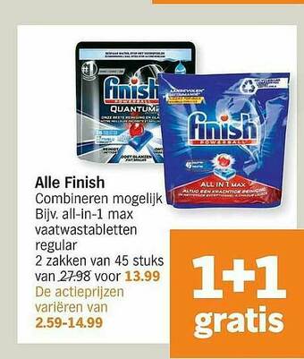 Albert Heijn Finish Vaatwastabletten aanbieding