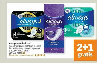 Albert Heijn Always Enkelpakken aanbieding