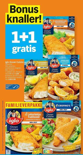 Albert Heijn Iglo Ocean Cuisine aanbieding