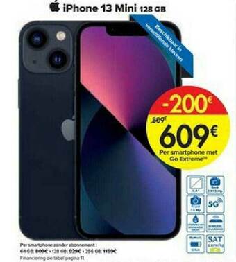 Carrefour Iphone 13 Mini 128 Gb aanbieding