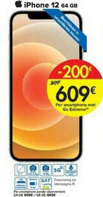Carrefour Iphone 12 64 Gb aanbieding