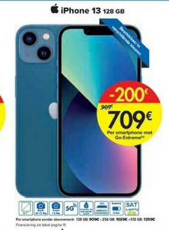 Carrefour Iphone 13 Pro 128 Gb aanbieding
