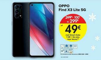 Carrefour Oppo Find X3 Lite 5g aanbieding