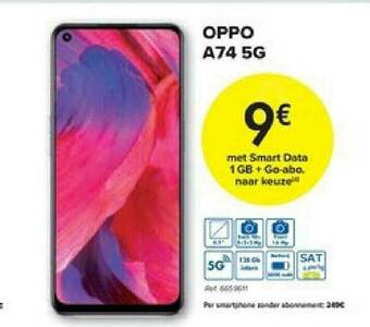 Carrefour Oppo A74 5g aanbieding
