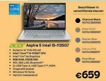 CompuDeals Acer Aspire 5 Intel I5-1135g7 aanbieding