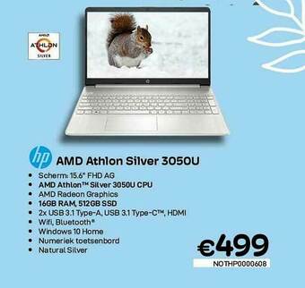 CompuDeals Hp Amd Athlon Silver 3050u aanbieding
