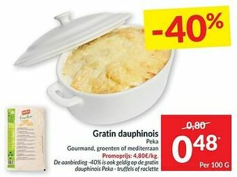 Gratin dauphinois peka gourmand groenten of mediterraan