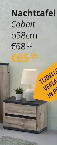 YGO Nachttafel cobalt aanbieding