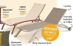 YGO Ligbed saluzzo acajou aanbieding