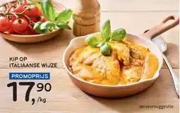 Alvo Kip op italiaanse wijze aanbieding