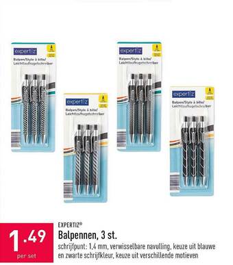 ALDI Balpennen aanbieding