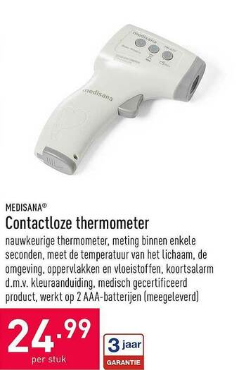 ALDI Contactloze Thermometer aanbieding