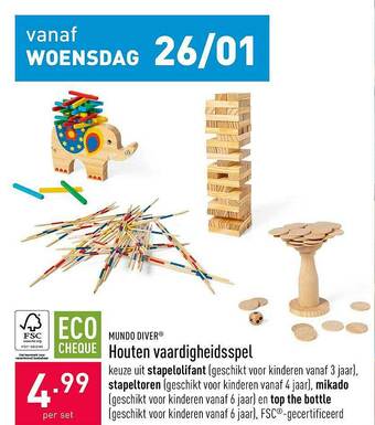 ALDI Houten Vaardigheidsspel aanbieding