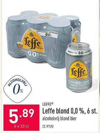 ALDI Leffe Blond aanbieding