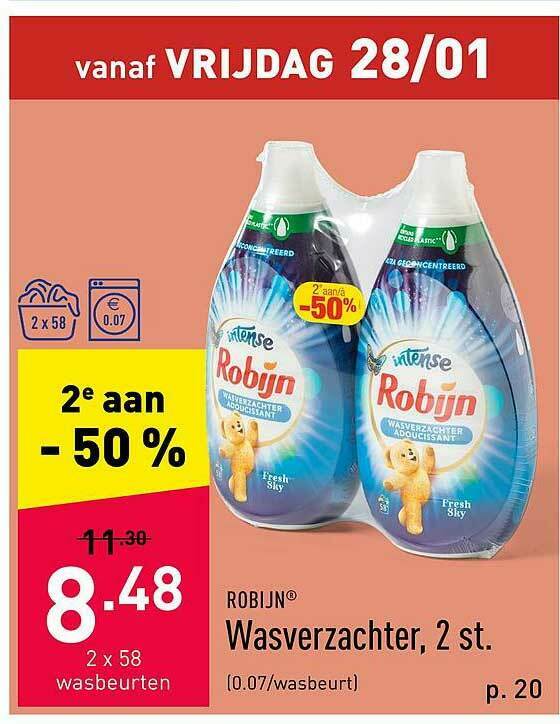 Wasverzachter promotie bij ALDI