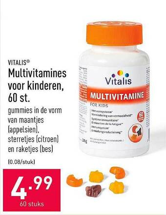ALDI Multivitamines Voor Kinderen aanbieding