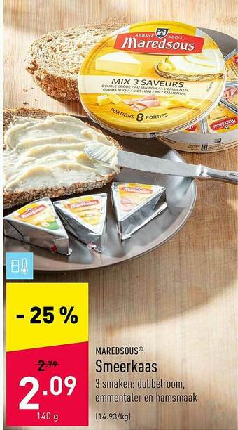 ALDI Smeerkaas aanbieding