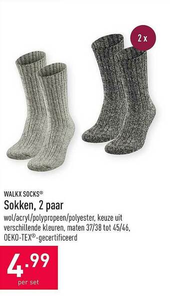 ALDI Sokken, 2 Paar aanbieding
