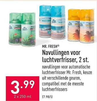 ALDI Navullingen Voor Luchtverfrisser aanbieding