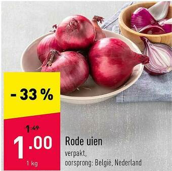 ALDI Rode Uien aanbieding