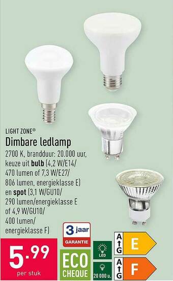 ALDI Dimbare Ledlamp aanbieding