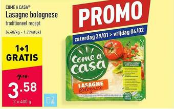 ALDI Lasagne Bolognese aanbieding