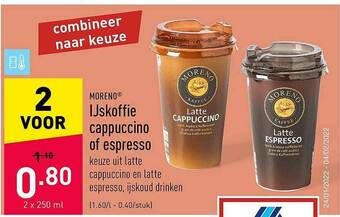 Ijskoffie Cappuccino Of Espresso