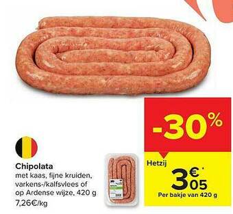 Carrefour Chipolata aanbieding