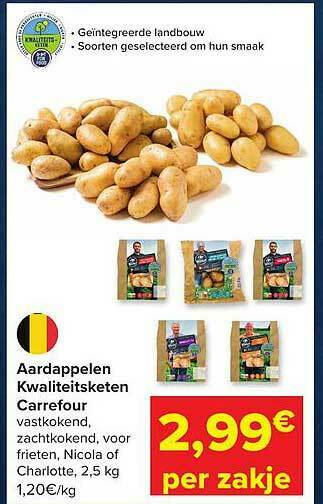 Carrefour Aardappelen aanbieding