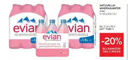 Alvo Natuurlijk mineraalwater evian aanbieding