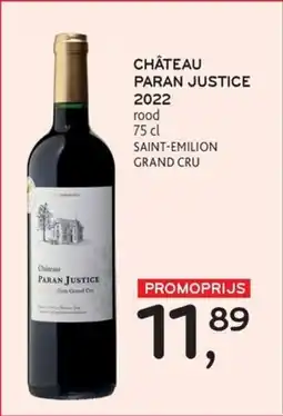 Alvo Château paran justice 2022 aanbieding