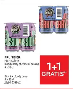 Alvo Fruitbier mort subite bloody berry of crime of passion aanbieding