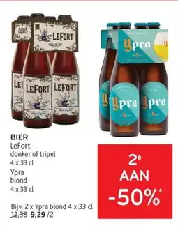 Alvo Bier lefort donker of tripel aanbieding