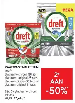 Alvo Vaatwastabletten dreft aanbieding