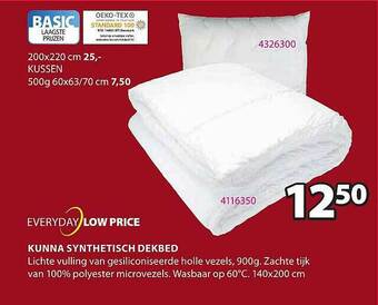 Jysk Kunna Synthetisch Dekbed aanbieding