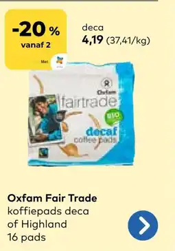 Bio Planet Oxfam fair trade deca aanbieding
