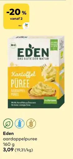 Bio Planet Eden aardappelpuree aanbieding