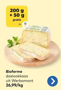 Bio Planet Bioferme daslookkaas uit werbomont aanbieding