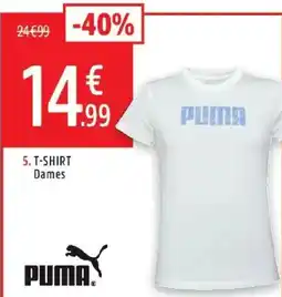 Intersport Puma T-shirt dames aanbieding