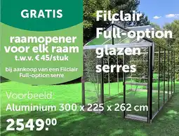 AVEVE Aluminium 300 x 225 x 262 cm aanbieding