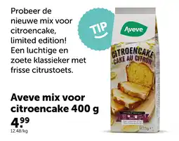 AVEVE Aveve mix voor citroencake 400 g aanbieding