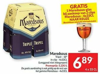 Intermarché Maredsous tripel aanbieding