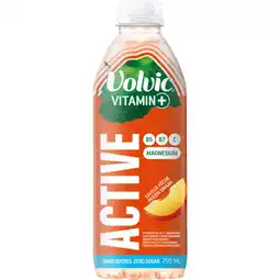 Albert Heijn Volvic Vitamin+ active perziksmaak bel aanbieding
