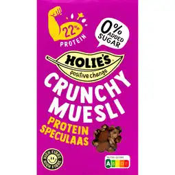 Albert Heijn Holie's Crunchy muesli protein speculaas aanbieding