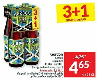 Intermarché Gordon scotch bruin bier aanbieding