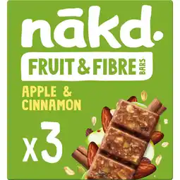Albert Heijn Nakd. Fruit & fibre bars apple & cinnamon aanbieding